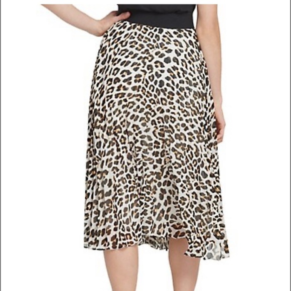 DKNY | Leopard Pleated Skirt US-S - Picture 3 of 6